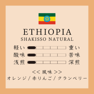 エチオピア シャキッソ ナチュラル